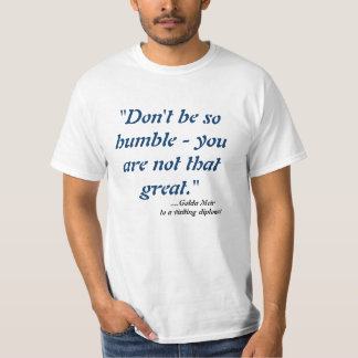 Camiseta humilde