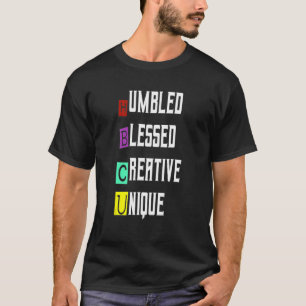 Camiseta Humildemente bendición creativa única Hbcu Black C