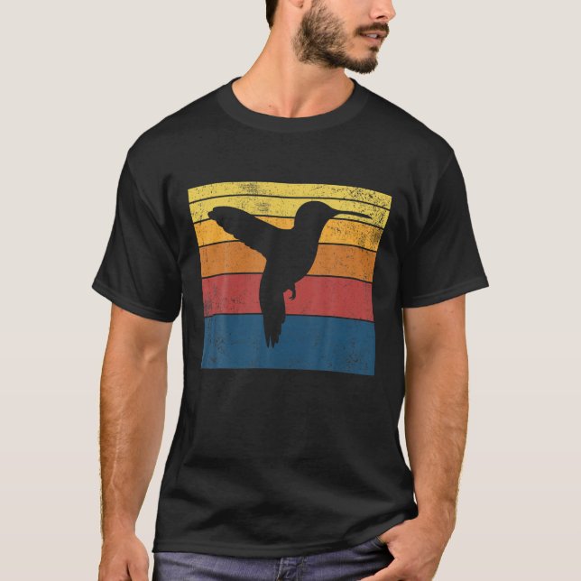 Camiseta Hummingbird Birds Vintage Retro (Anverso)