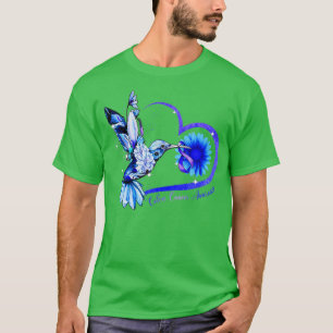 Camiseta Hummingbird Cáncer de Colón de Cinta Azul de Giras