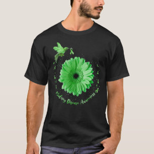 Camiseta Hummingbird Cinta verde girasol enfermedad renal