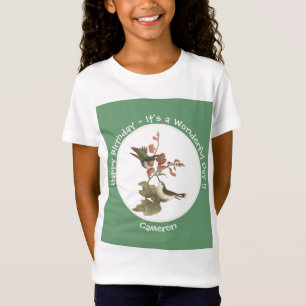Camiseta Hummingbird, cumpleaños u otro Fiesta con trompa d