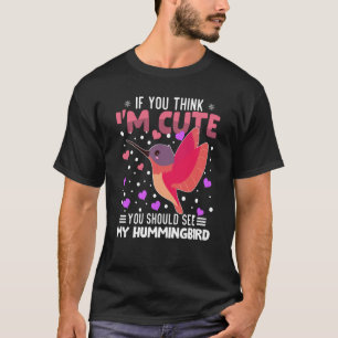 Camiseta Hummingbird El día de San Valentín para mujeres