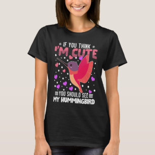 Camiseta Hummingbird El día de San Valentín para mujeres