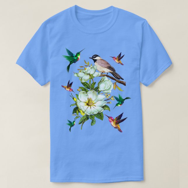 Camiseta Hummingbird FloresGift Lover Mujeres Hombres Niños (Diseño del anverso)
