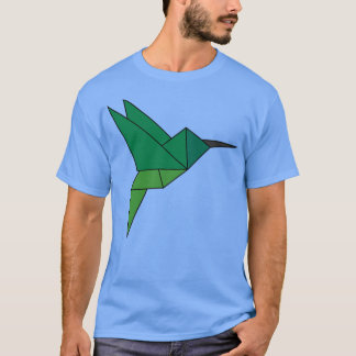 Camiseta Hummingbird geométrico originami