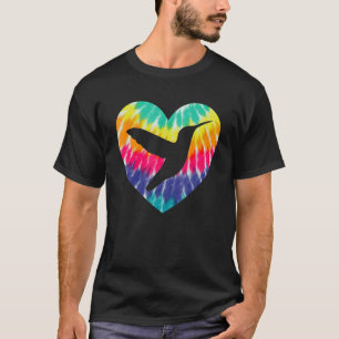 Camiseta Hummingbird Heart With Tie Dye Print For Bird
