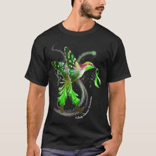 Camiseta Hummingbird Holding Green Ribbon