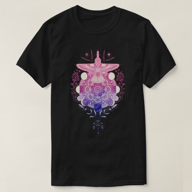 Camiseta Hummingbird Mandala (Diseño del anverso)