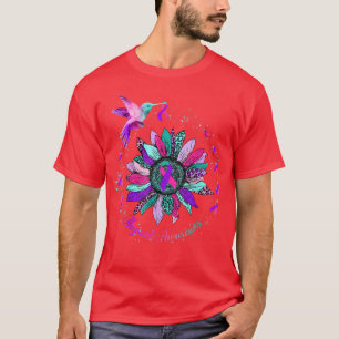 Camiseta Hummingbird Morado Cinta Rosa Verde azulada Thyr