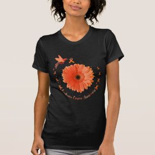 Camiseta Hummingbird Naranja de girasol Leucemia cancerosa