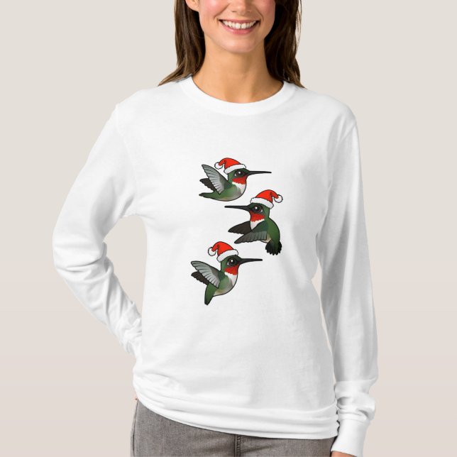 Camiseta Hummingbird navidades con trompeta (Anverso)