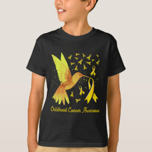 Camiseta Hummingbird Oro Amarillo Concienciación sobre el C