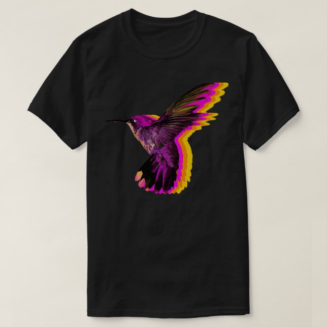 Camiseta Hummingbird Retro Motion (Diseño del anverso)