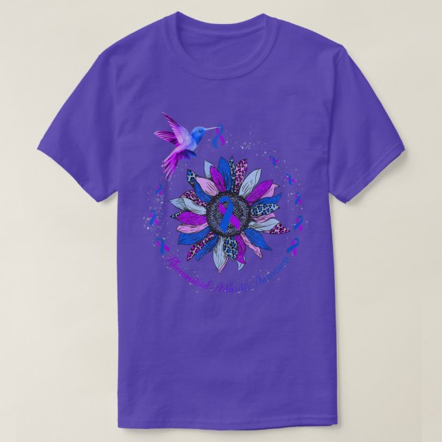 Camiseta Hummingbird Ribón Artritis Reumatoide  (Diseño del anverso)
