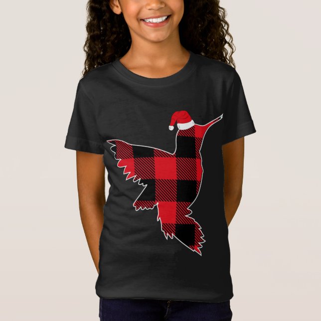 Camiseta Hummingbird Santa Hat Navidades Pajama F (Anverso)