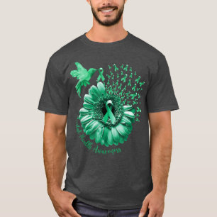 Camiseta Hummingbird Sunflower Green Mental Health Awares