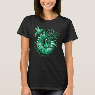 Camiseta Hummingbird Sunflower Green Mental Health Awares