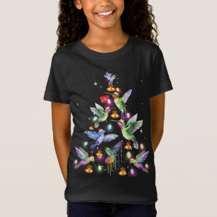 Camiseta Hummingbird Usa Árbol De Navidad De Santa Clara Ug