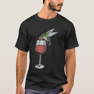 Camiseta Hummingbird Wine Bird Spirit Animal Wine Hummingbi