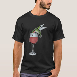 Camiseta Hummingbird Wine Bird Spirit Animal Wine Hummingbi