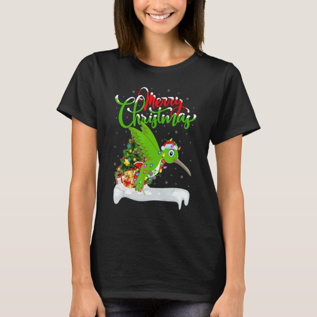 Camiseta Hummingbird   Xmas Decorations Hummingbird Christm (Anverso)