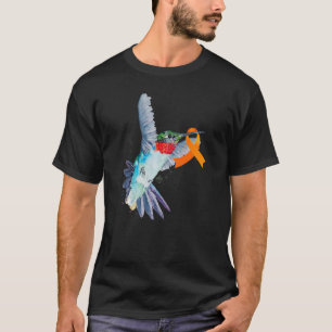 Camiseta Hummingbird y Naranja Ribbon Leukemia