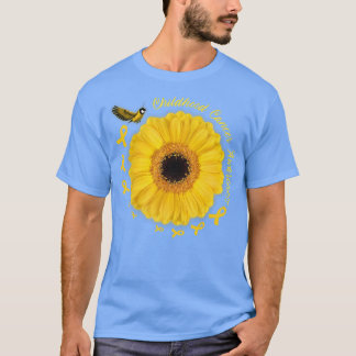 Camiseta Hummingbird Yellow Sunflower Niñez con cáncer