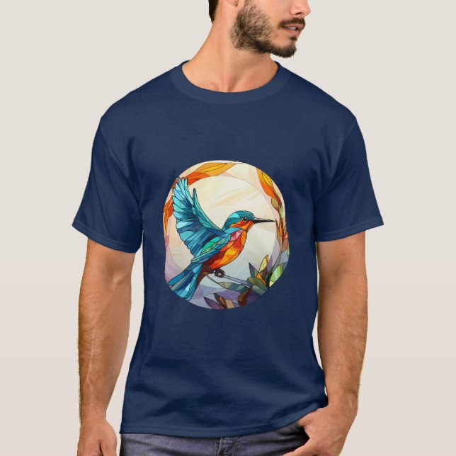 Camiseta Hummingbirds de vidrio templado dulce (Anverso)