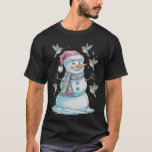 Camiseta Hummingbirds Y Snowman Para Los Animales<br><div class="desc">Hummingbirds Y Snowman Para Los Animales</div>