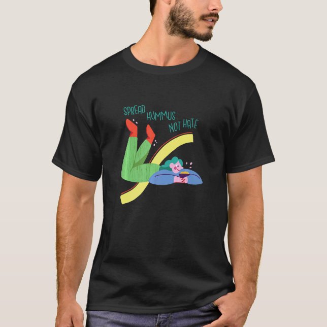 Camiseta Hummus Vegano Divertido (Anverso)