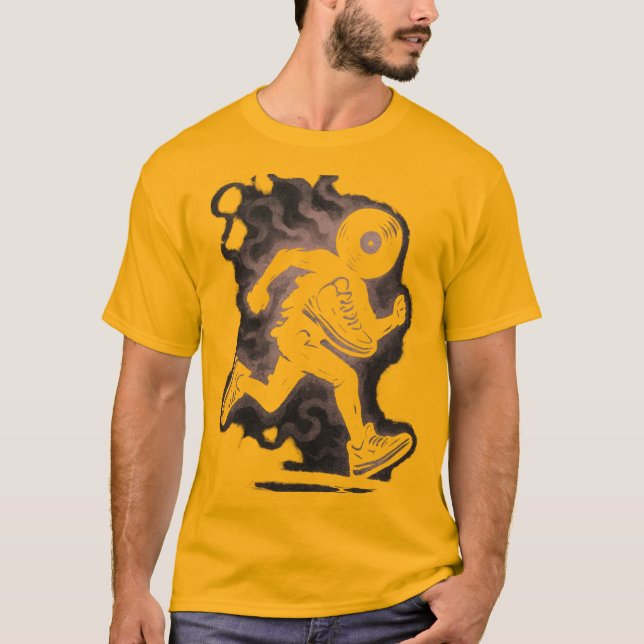 Camiseta Humo de vinyl Runner Skeleton (Anverso)