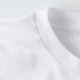 Camiseta Humo del soplo, caucho de la quemadura (Detalle - cuello (en blanco))