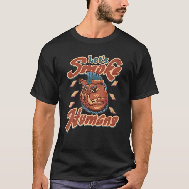 Camiseta Humo Ese Humo De La Parrillada De Cerdo Me Encanta (Anverso)