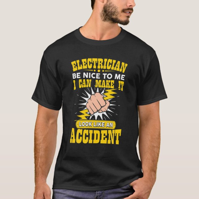 Camiseta Humo, ingeniero eléctrico divertida (Anverso)