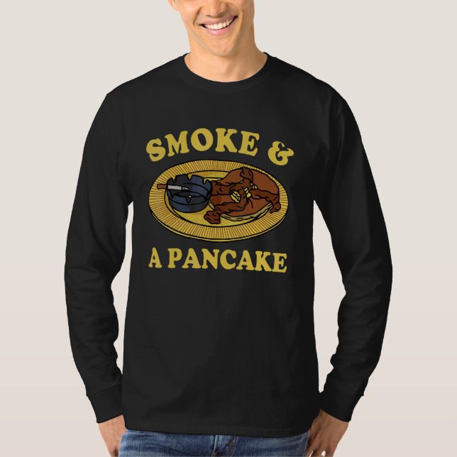 Camiseta Humo y un panqueque (Anverso)