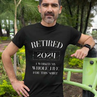 Camiseta Humor 2024 retirada para hombres y mujere