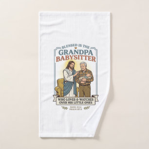 Camiseta Humor Abuelos de Jesús Cuidando Bebés Fe