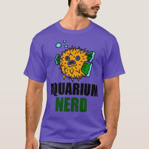 Camiseta Humor acuático de pez globo acuario Nerd