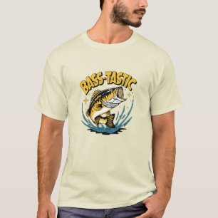 Camiseta Humor Adorable De Agua Dulce: Arte De Pescado Bass