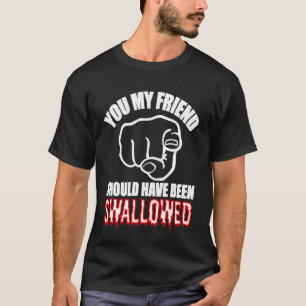 Camiseta Humor adulto explícito ofensivo sucio tragado Jueg