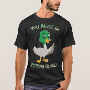 Camiseta Humor adulto Pato Fumar Quack Pun Gracioso Regalos