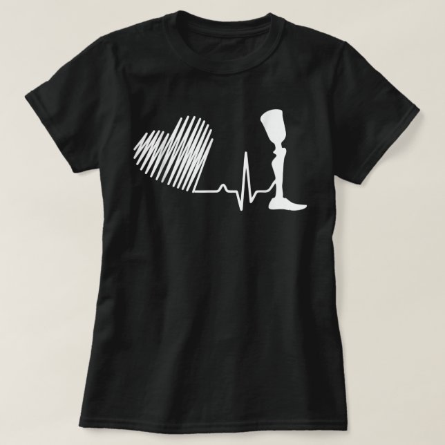 Camiseta Humor Amputado Heartbeat Arm Leg Divertido Recuper (Diseño del anverso)