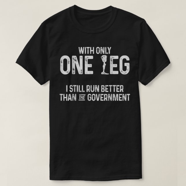 Camiseta Humor amputado Mejores Leg Graciosos Regalos De Re (Diseño del anverso)