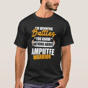 Camiseta Humor amputado sobre recuperación de brazos de pie