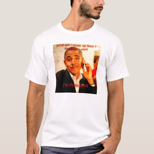 Camiseta humor anti de Obama (Anverso)