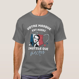 Camiseta Humor anti-Macron, Francia sanitaria antipasada