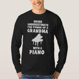 Camiseta Humor armonioso: Abuelo Piano Tee se burla