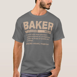 Camiseta Humor Baker Definition Funny Baking Pastry Chef Ap