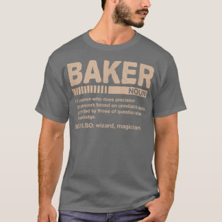 Camiseta Humor Baker Definition Funny Baking Pastry Chef Ap